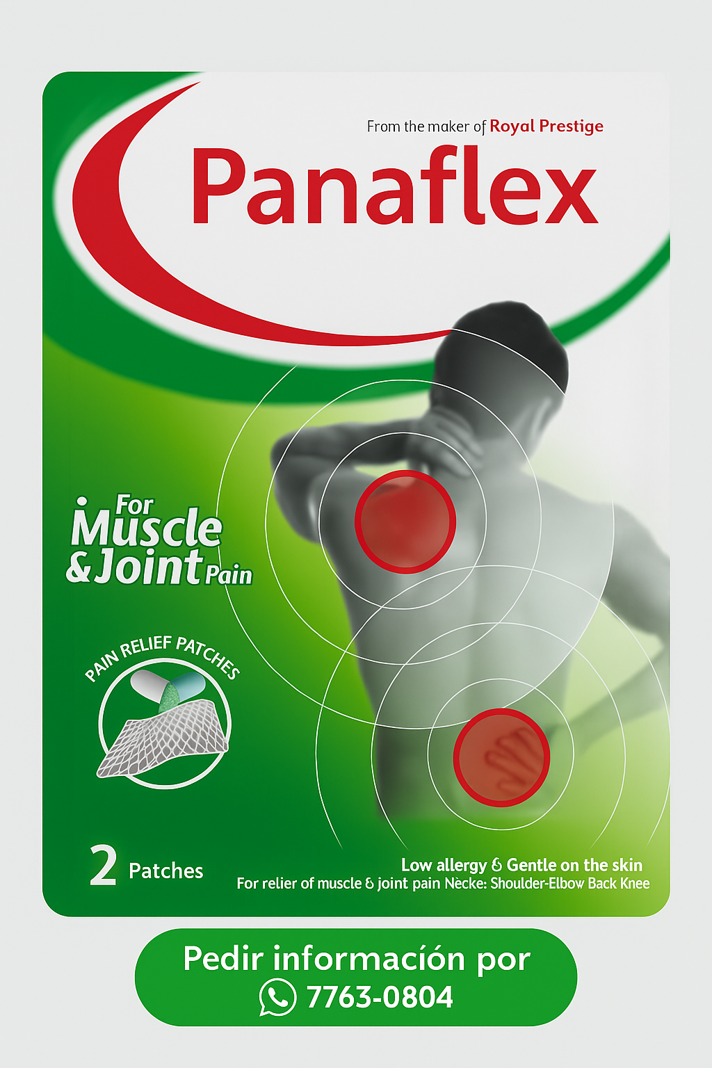 Panalflex Parches para Dolor Muscular y Articular